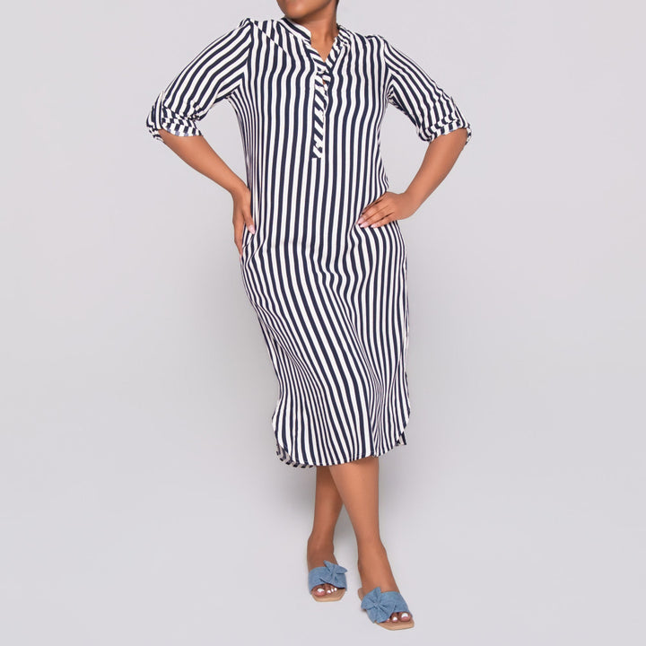 Plus Size Striped Tunic