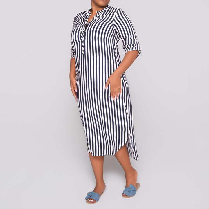Plus Size Striped Tunic