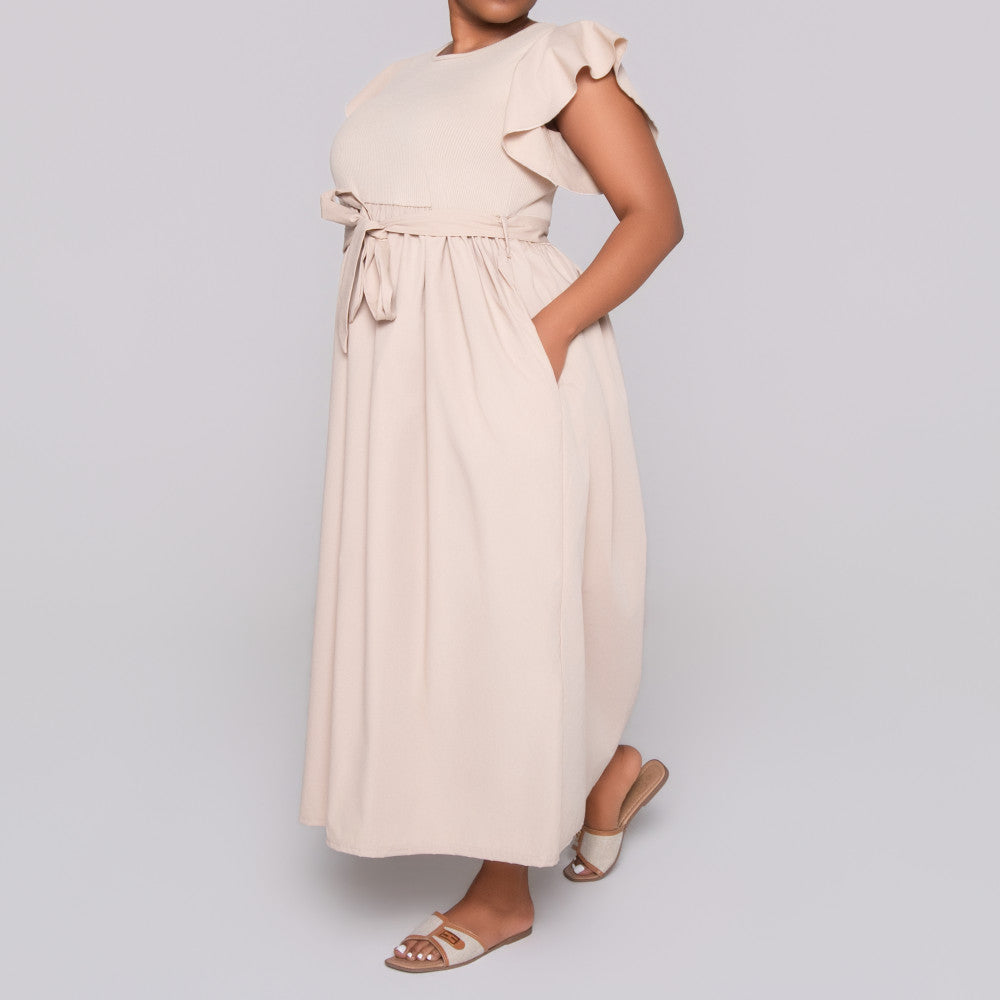 Plus Size Poplin Dress