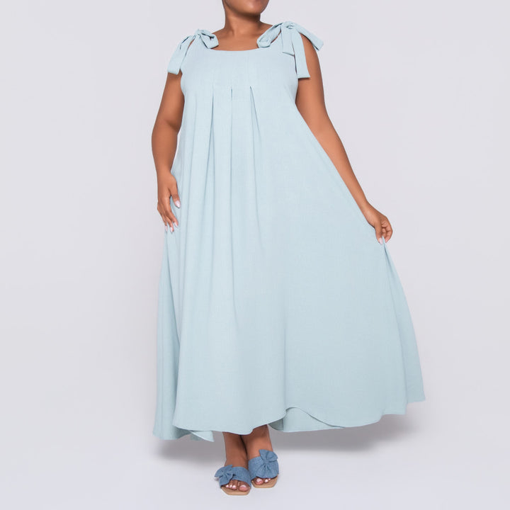 Plus Size Sage Summer Dress