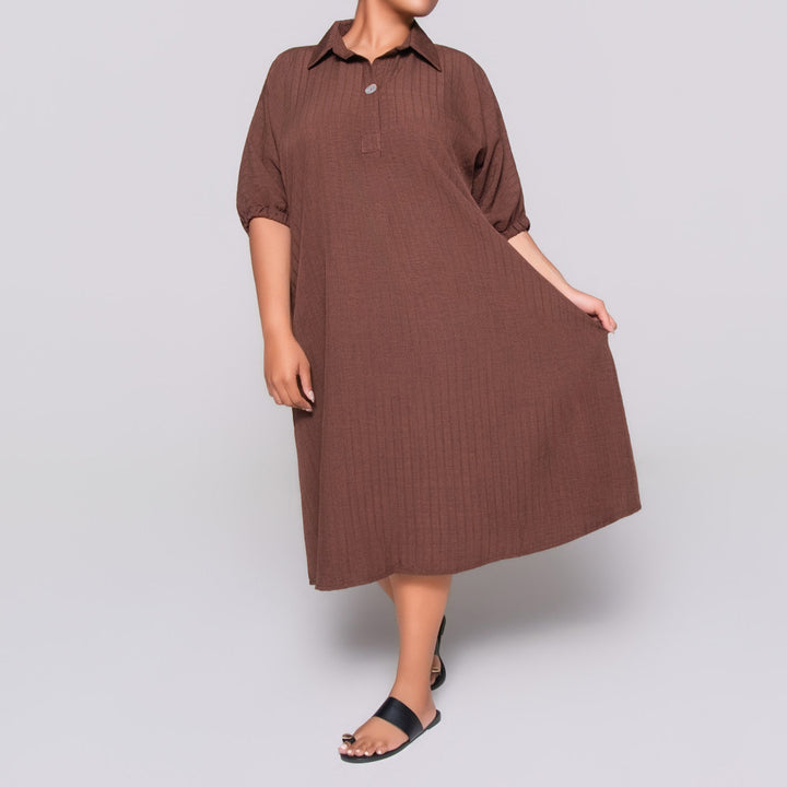 Printed Plain Plus Size Tunic