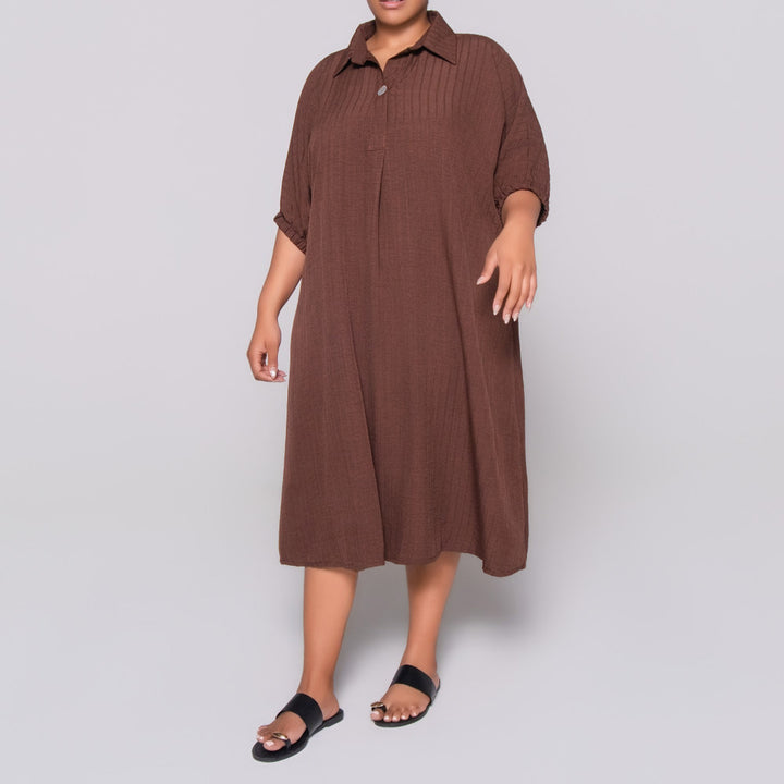 Printed Plain Plus Size Tunic