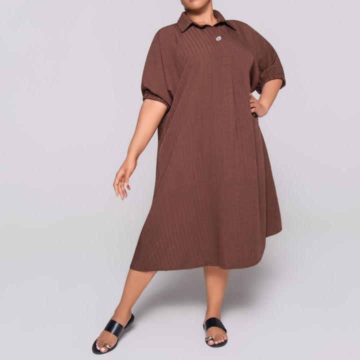 Printed Plain Plus Size Tunic