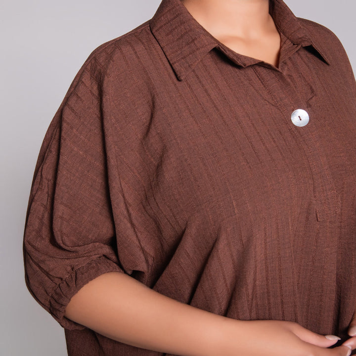 Printed Plain Plus Size Tunic