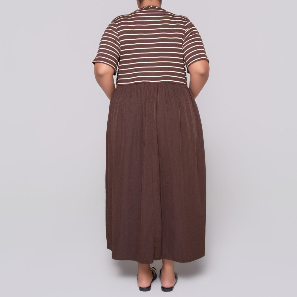 Plus Size Short Sleeve Teslon Dress