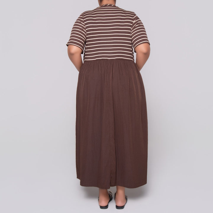 Plus Size Short Sleeve Teslon Dress