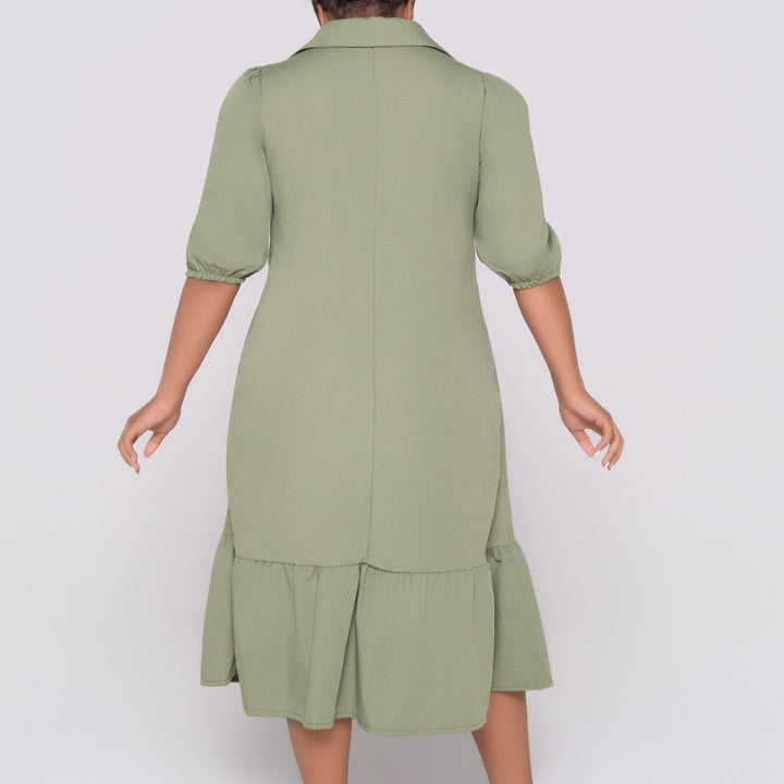 Plus Size Non- Stretch Poplin Tunic