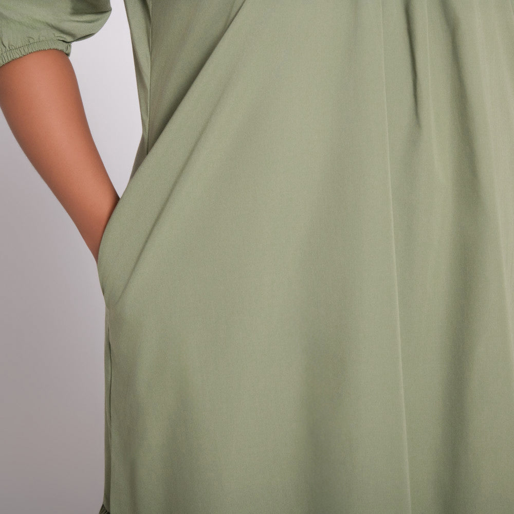 Plus Size Non- Stretch Poplin Tunic