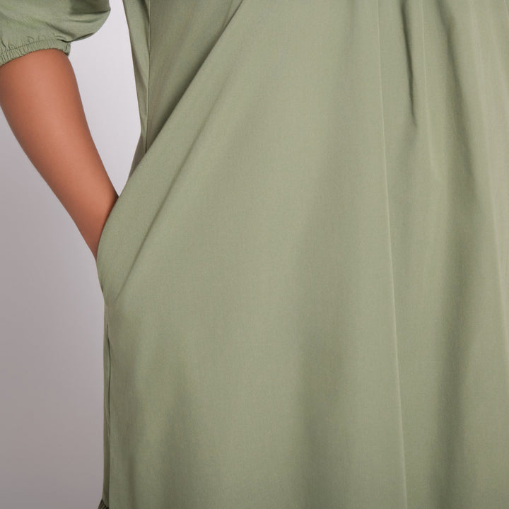 Plus Size Non- Stretch Poplin Tunic