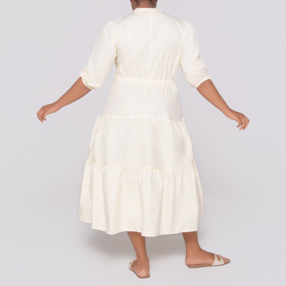 Plus Size Striped Lemon Tunic