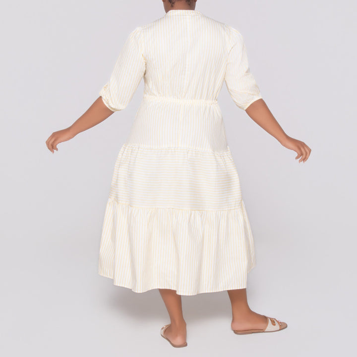 Plus Size Striped Lemon Tunic