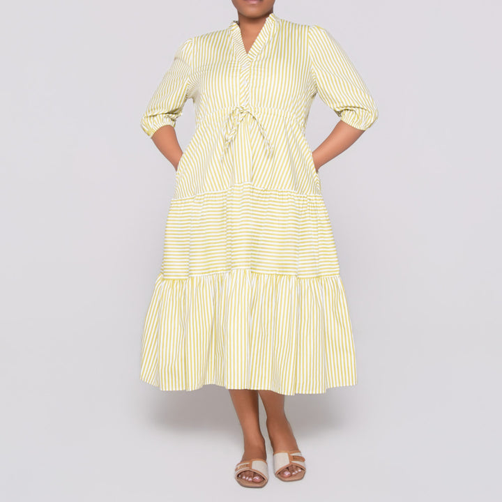 Plus Size Striped Pista Tunic