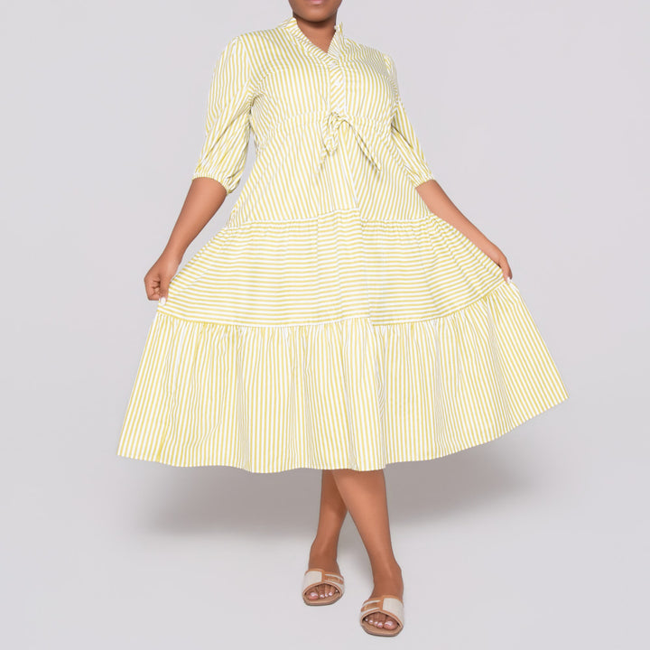 Plus Size Striped Pista Tunic