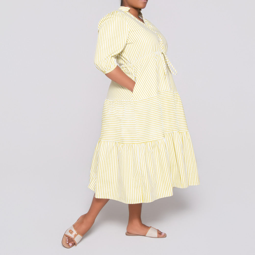 Plus Size Striped Pista Tunic