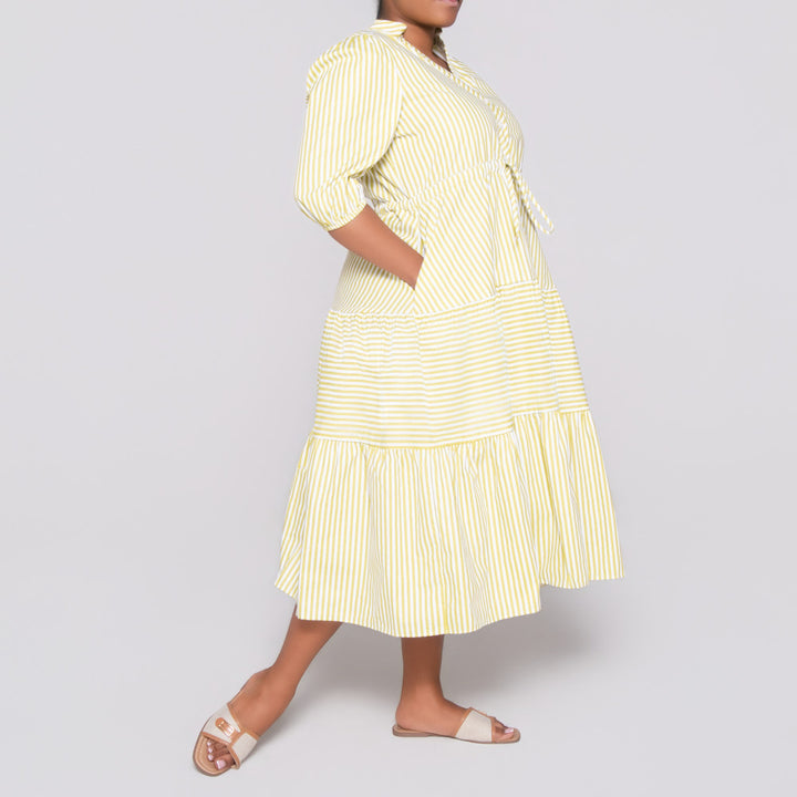 Plus Size Striped Pista Tunic