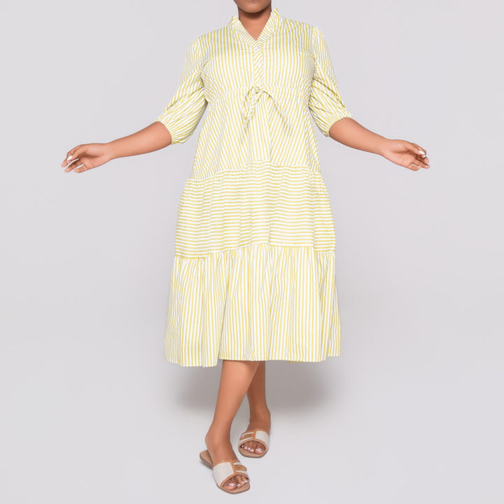 Plus Size Striped Pista Tunic