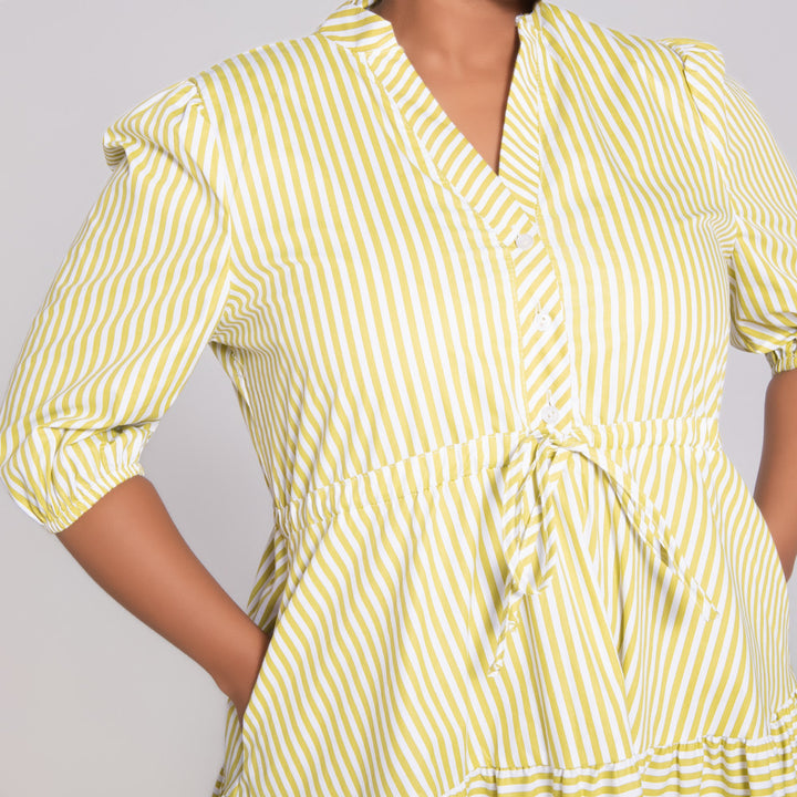 Plus Size Striped Pista Tunic