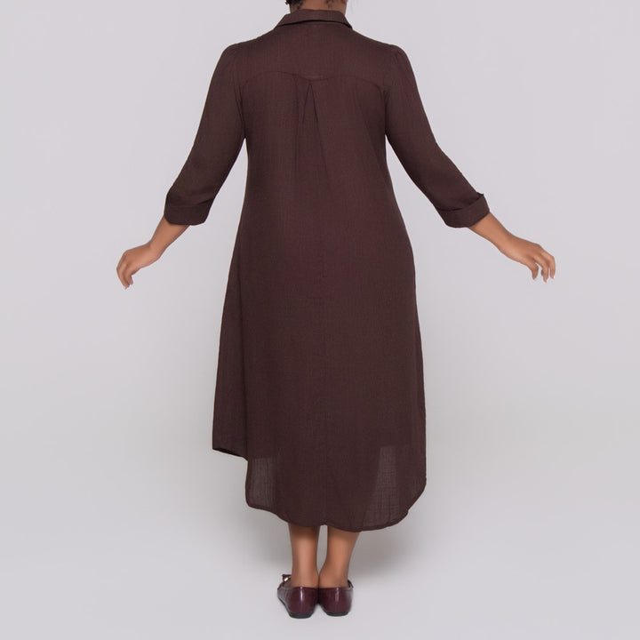 Plus Size Long Sleeve Viscose Tunic