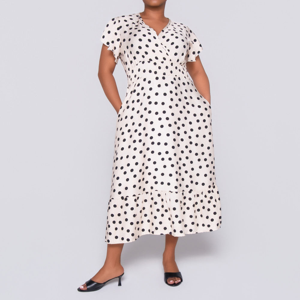 Plus Size Polka Dot Dress