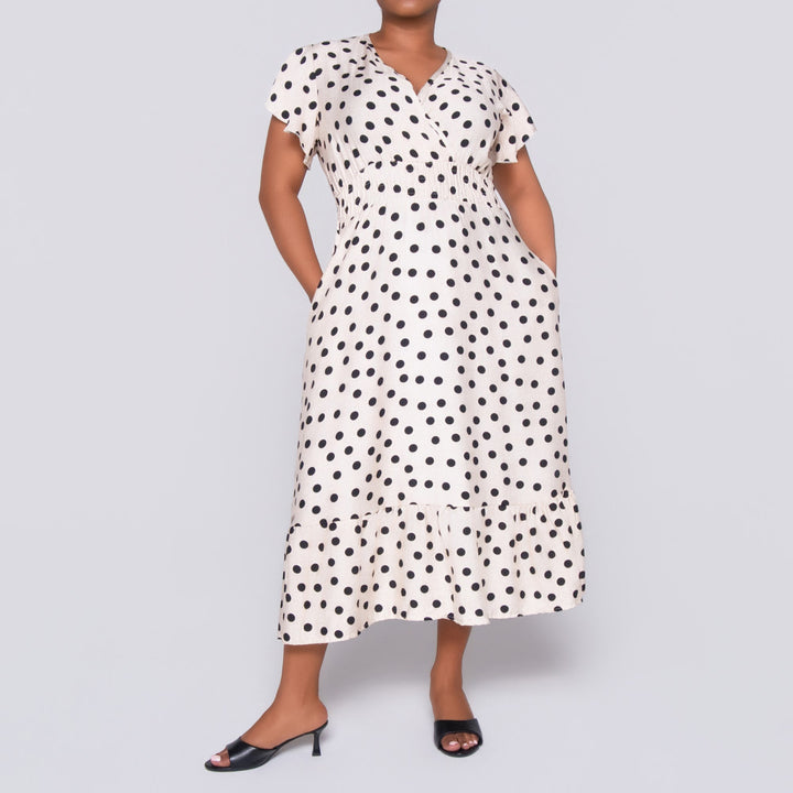 Plus Size Polka Dot Dress