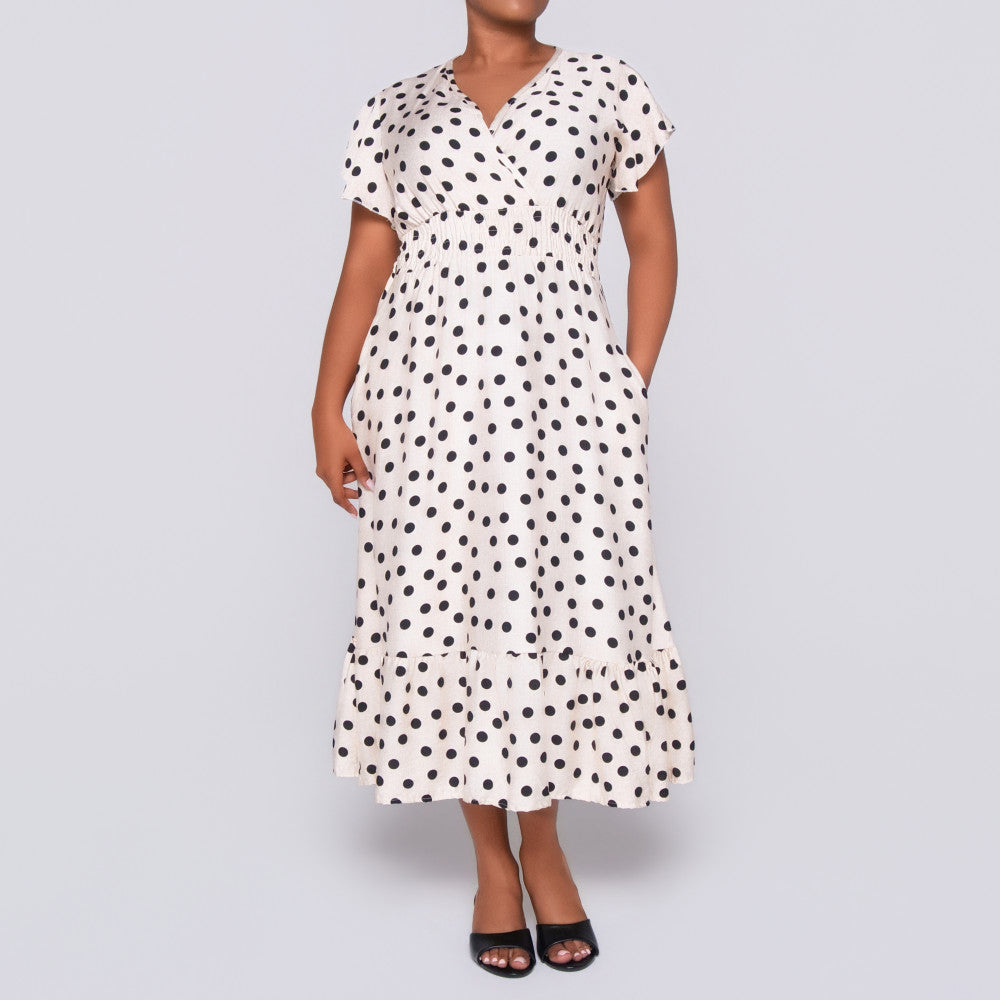 Plus Size Polka Dot Dress