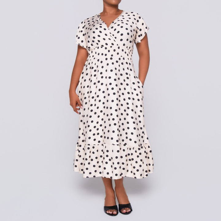 Plus Size Polka Dot Dress