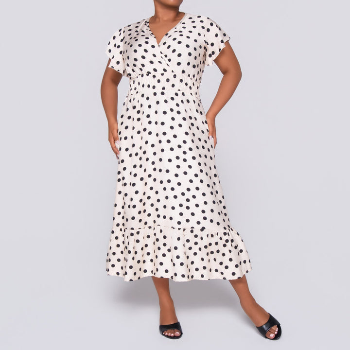 Plus Size Polka Dot Dress