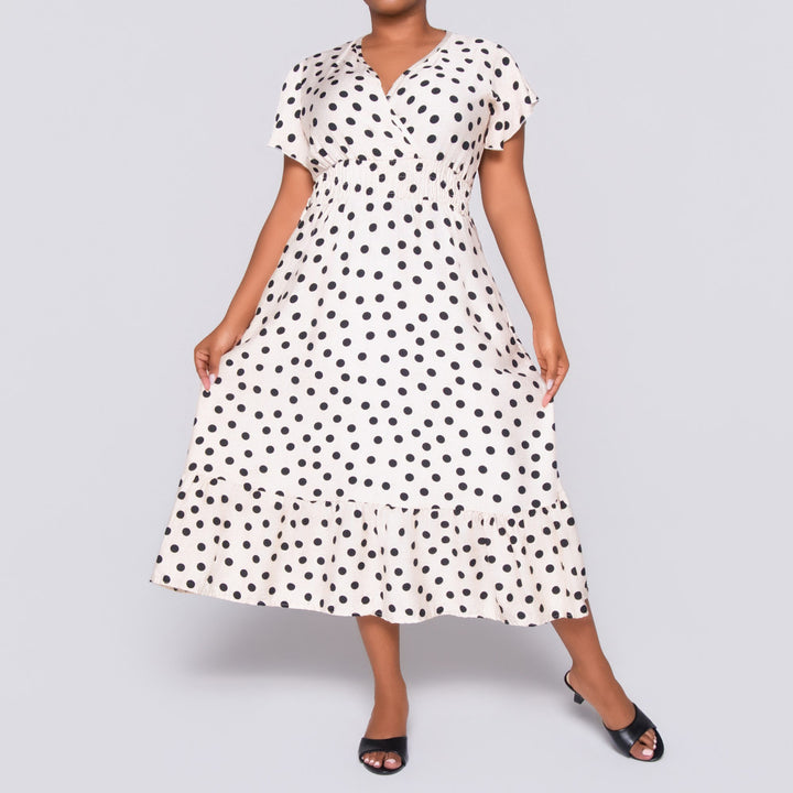 Plus Size Polka Dot Dress