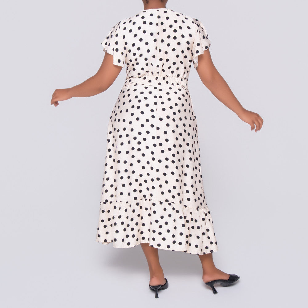 Plus Size Polka Dot Dress