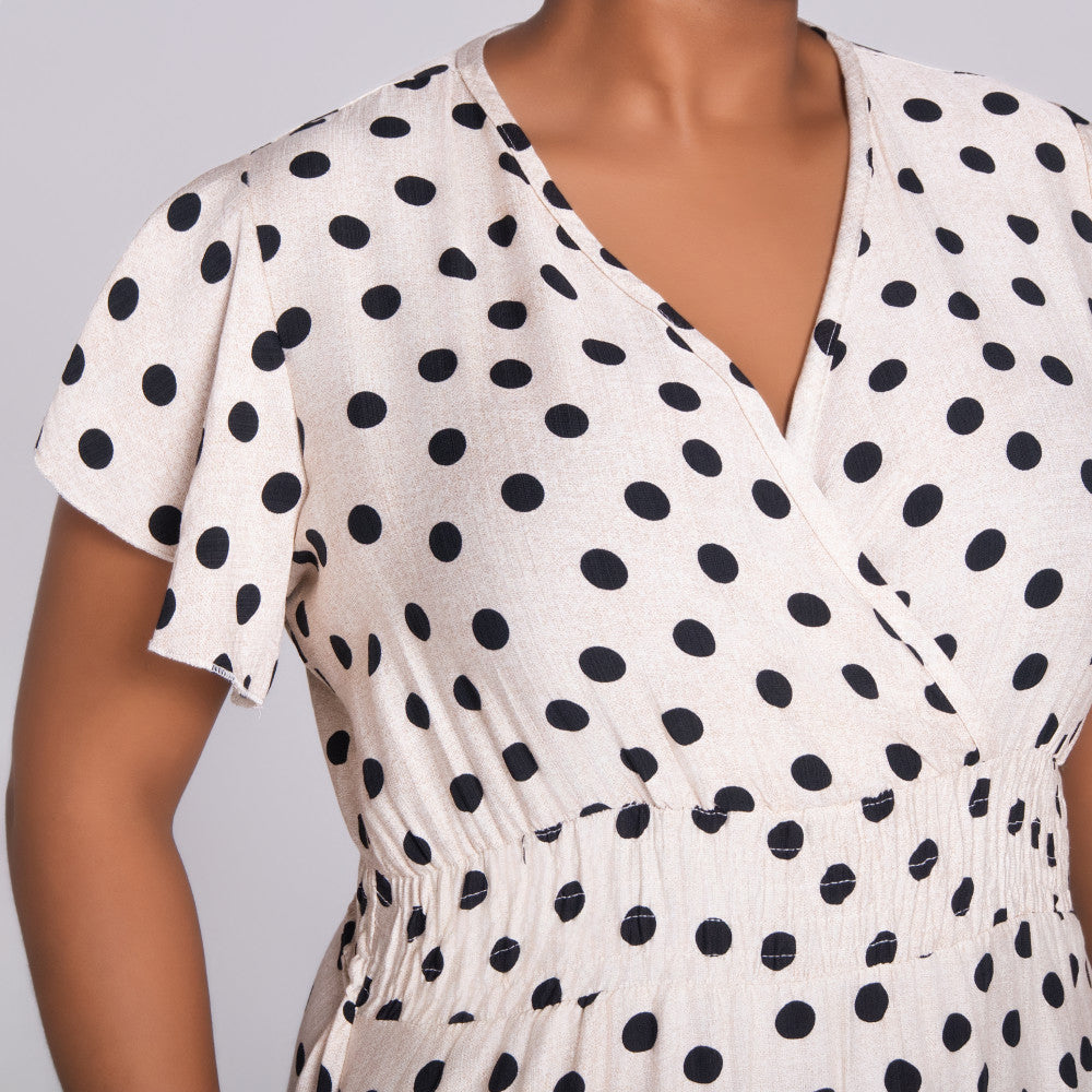 Plus Size Polka Dot Dress