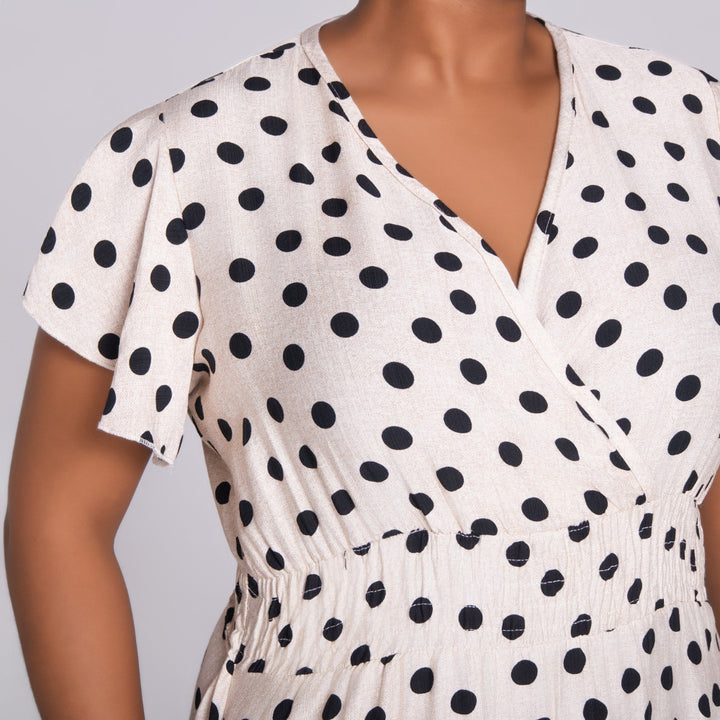 Plus Size Polka Dot Dress