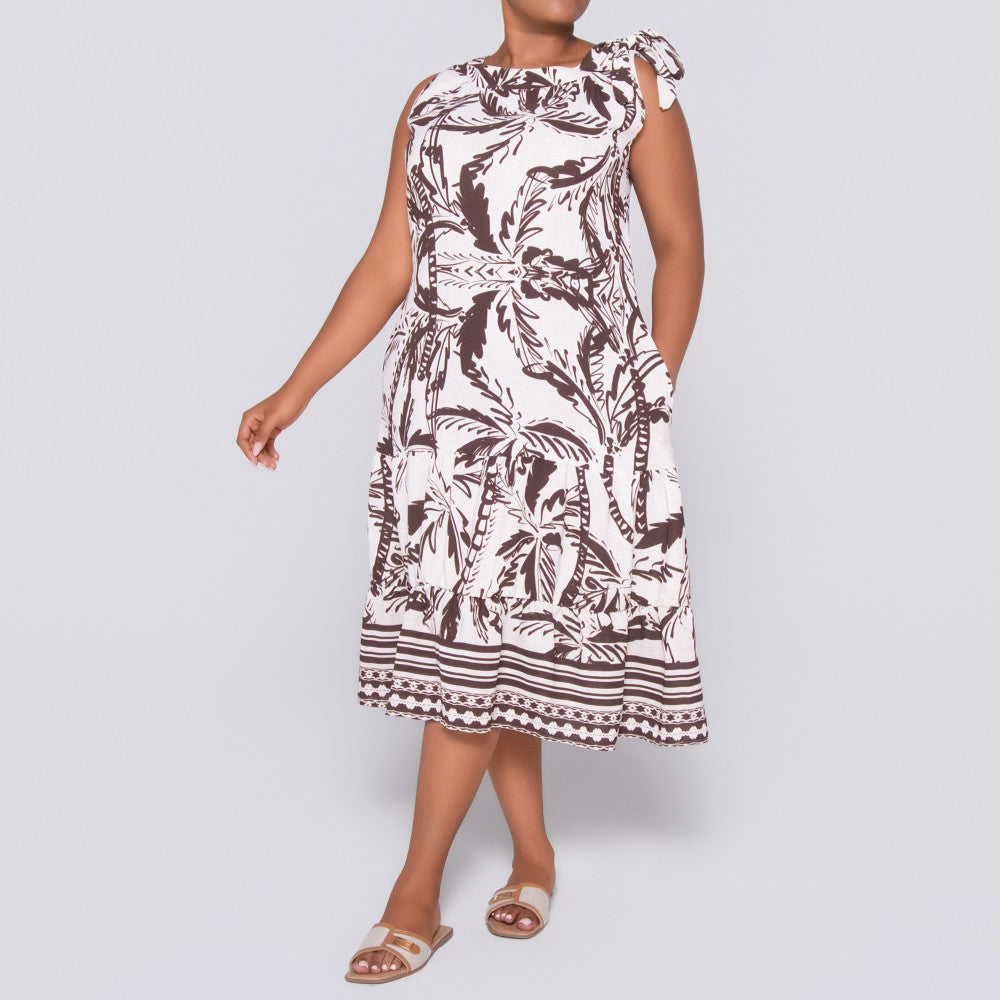 Plus Size Printed Tunic