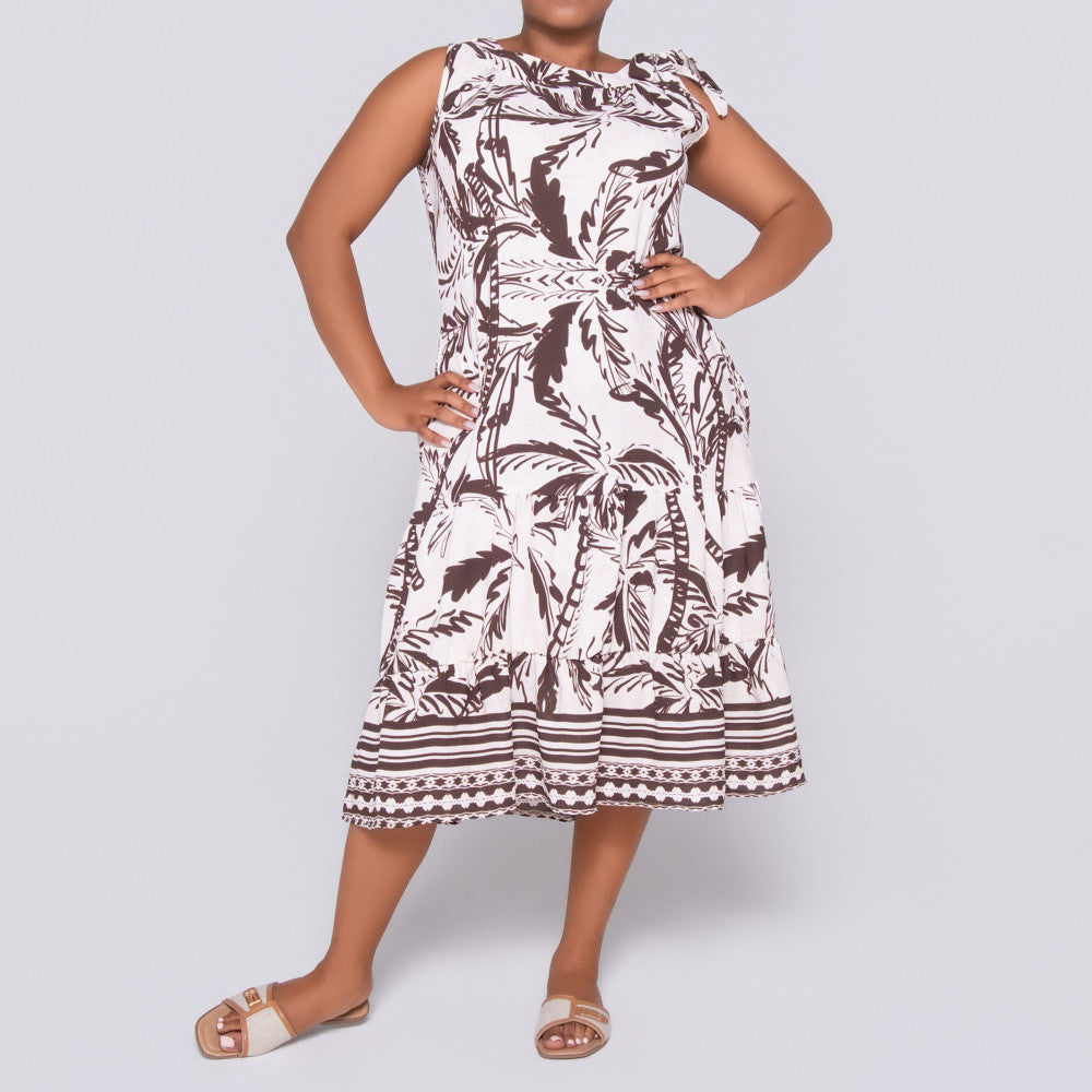 Plus Size Printed Tunic