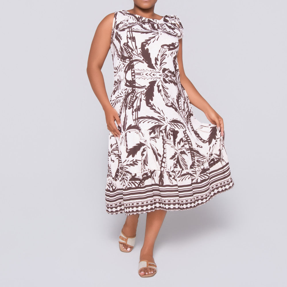 Plus Size Printed Tunic