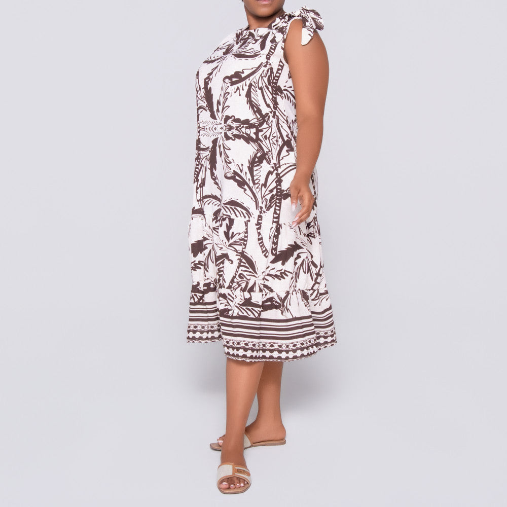Plus Size Printed Tunic