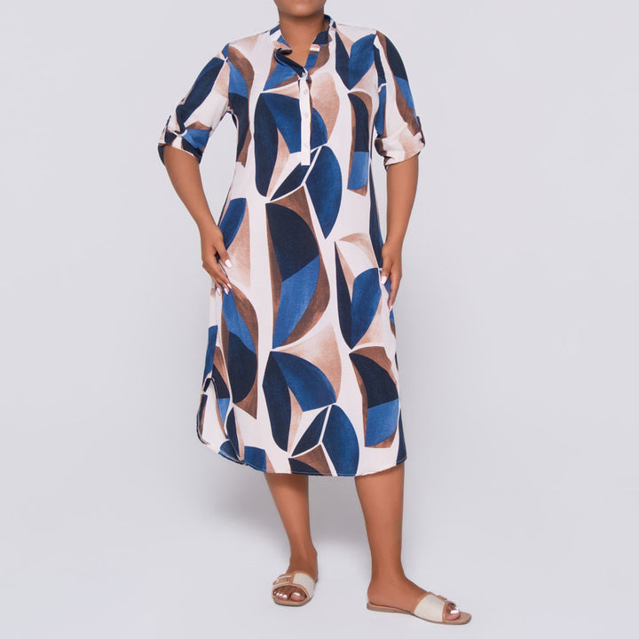 Plus Size Printed Tunic