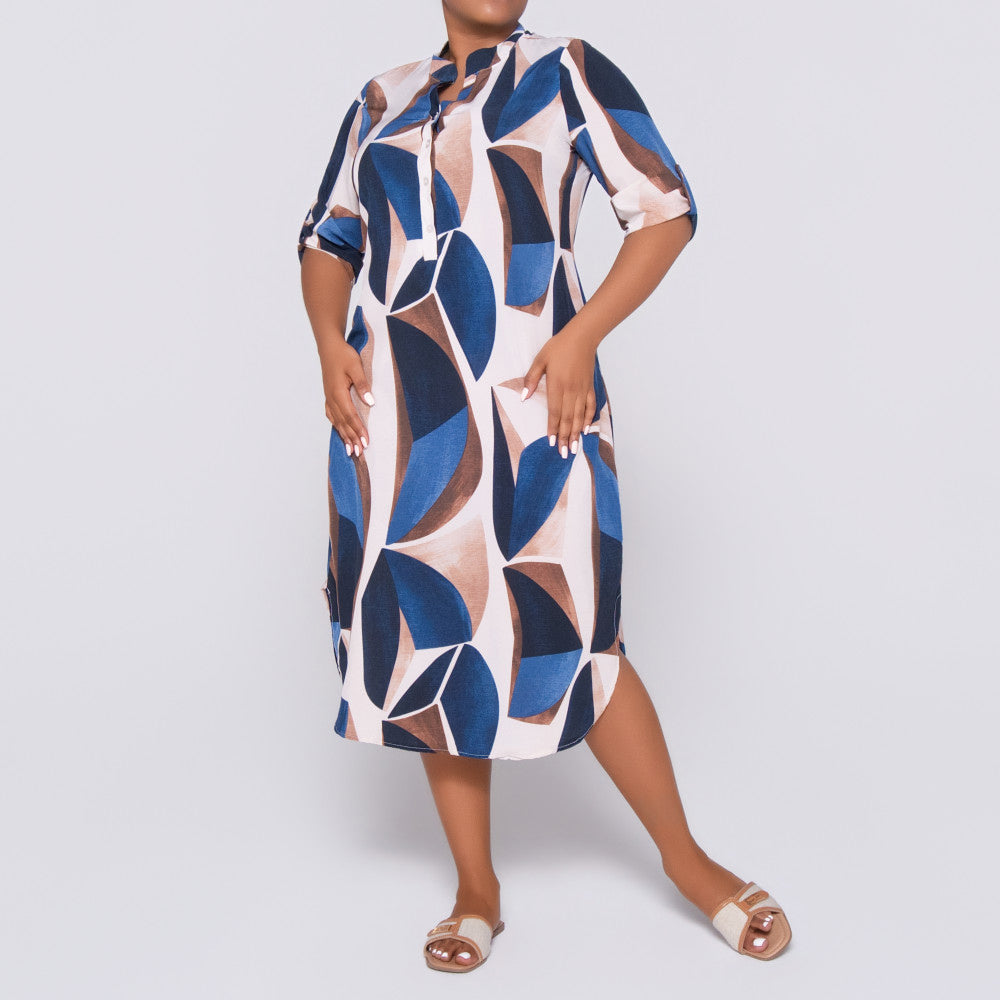 Plus Size Printed Tunic