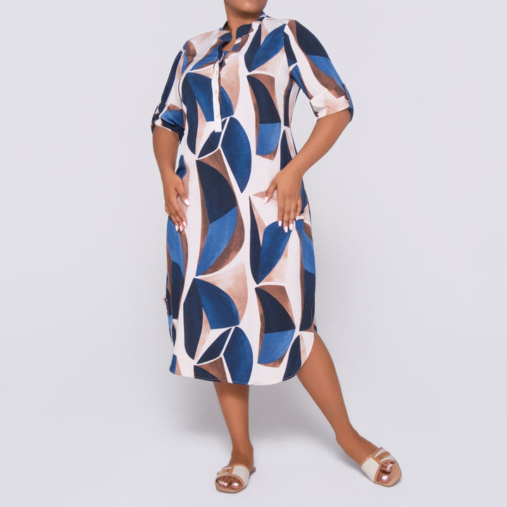 Plus Size Printed Tunic
