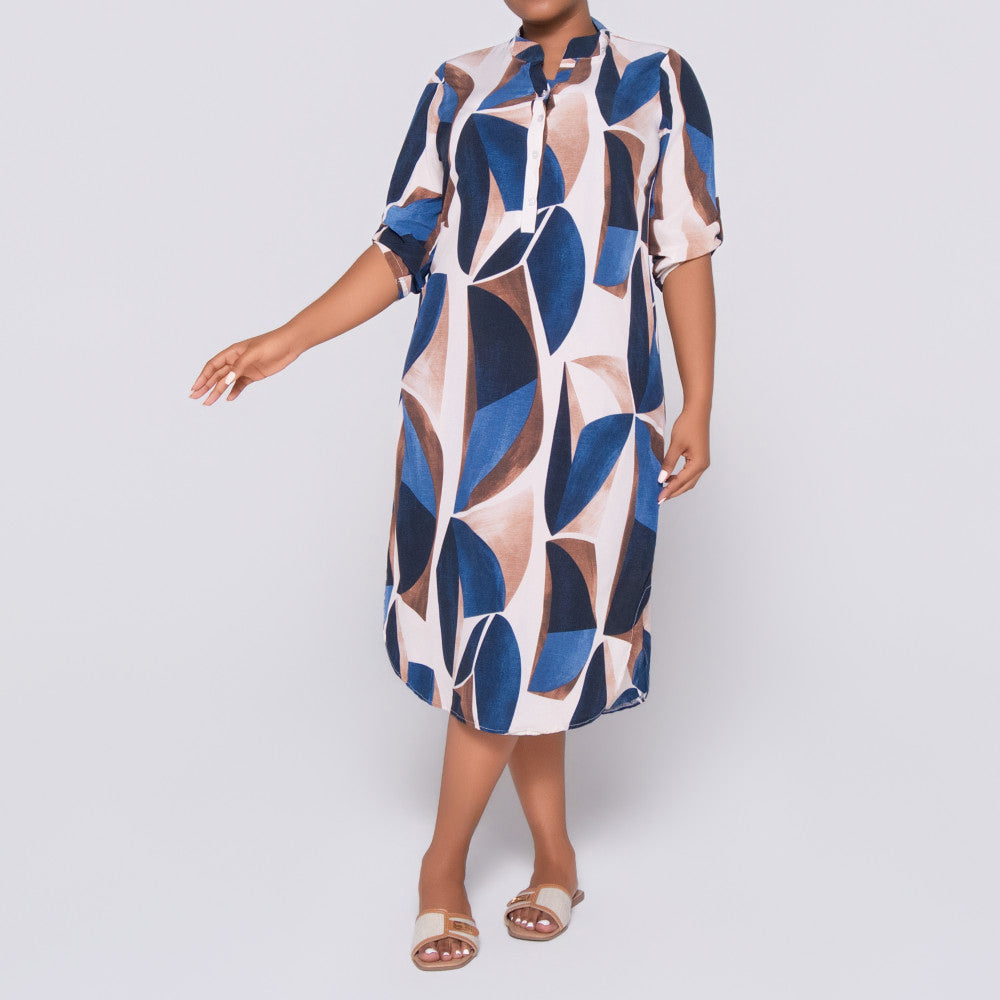Plus Size Printed Tunic