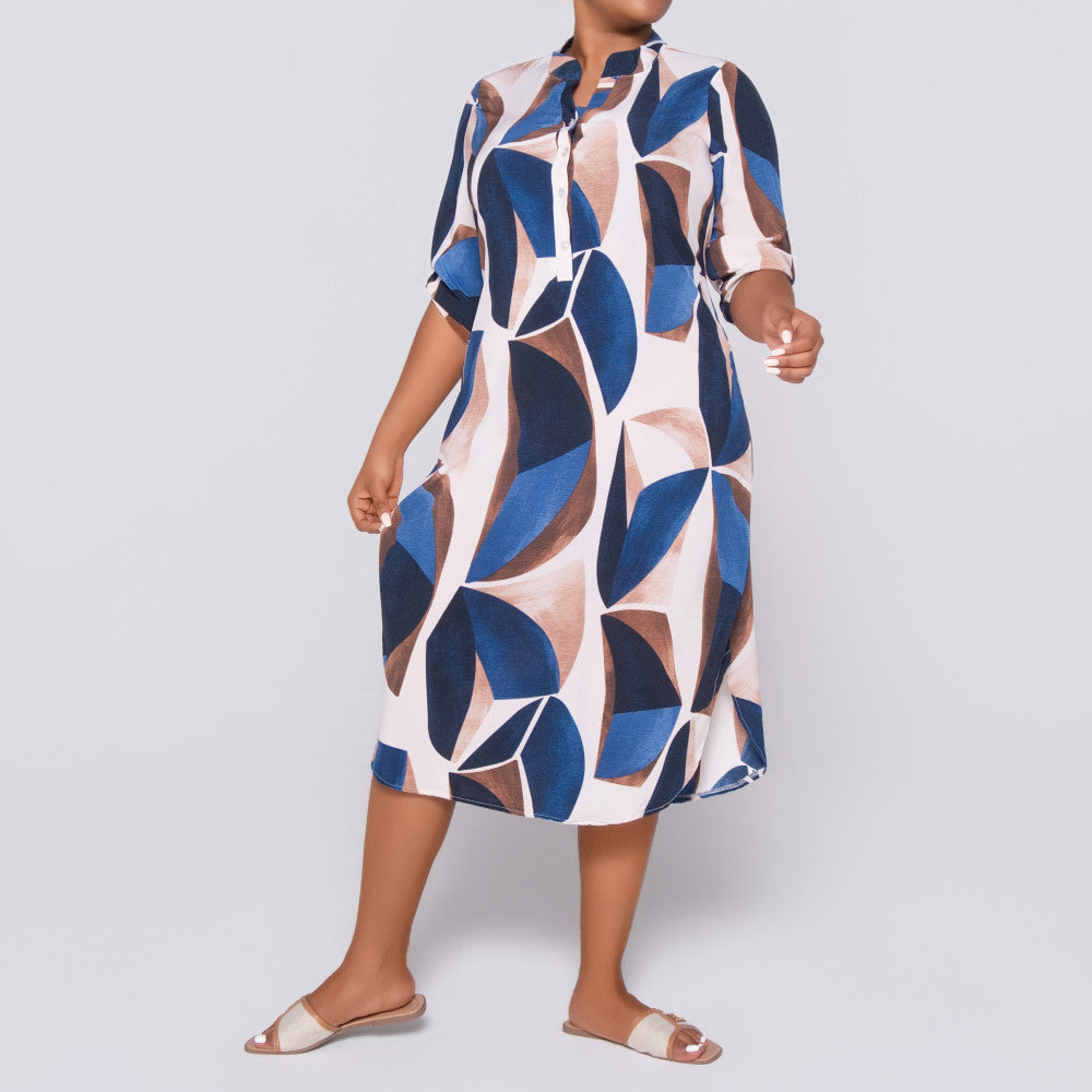 Plus Size Printed Tunic