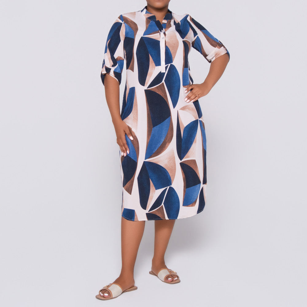 Plus Size Printed Tunic