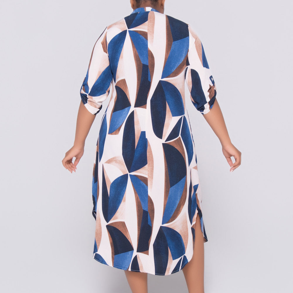 Plus Size Printed Tunic