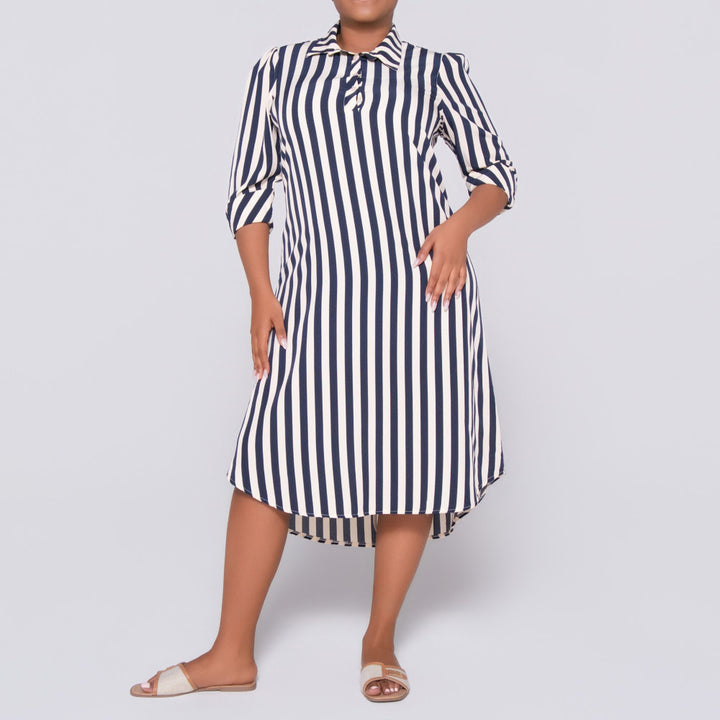 Plus Size Striped Tunic