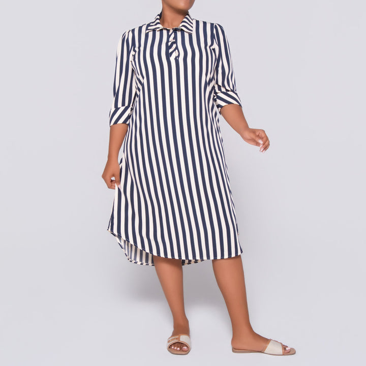 Plus Size Striped Tunic