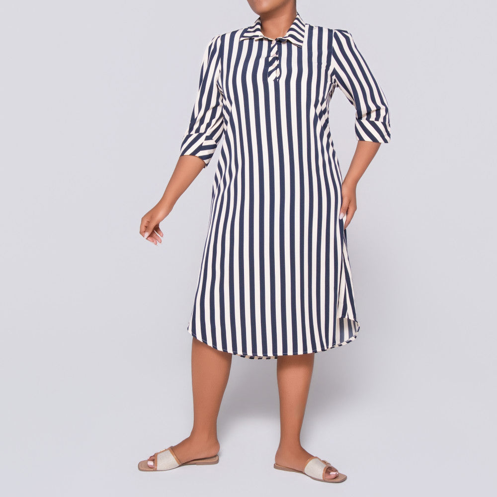 Plus Size Striped Tunic