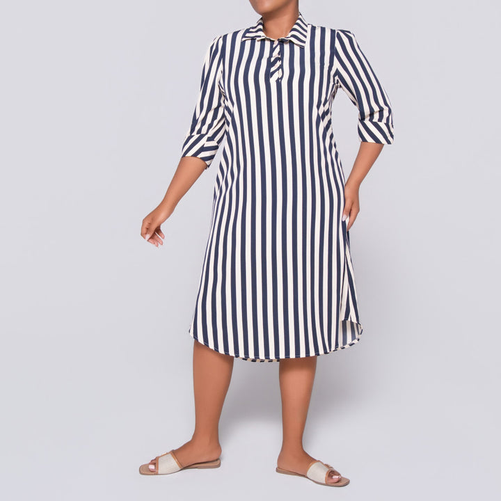 Plus Size Striped Tunic