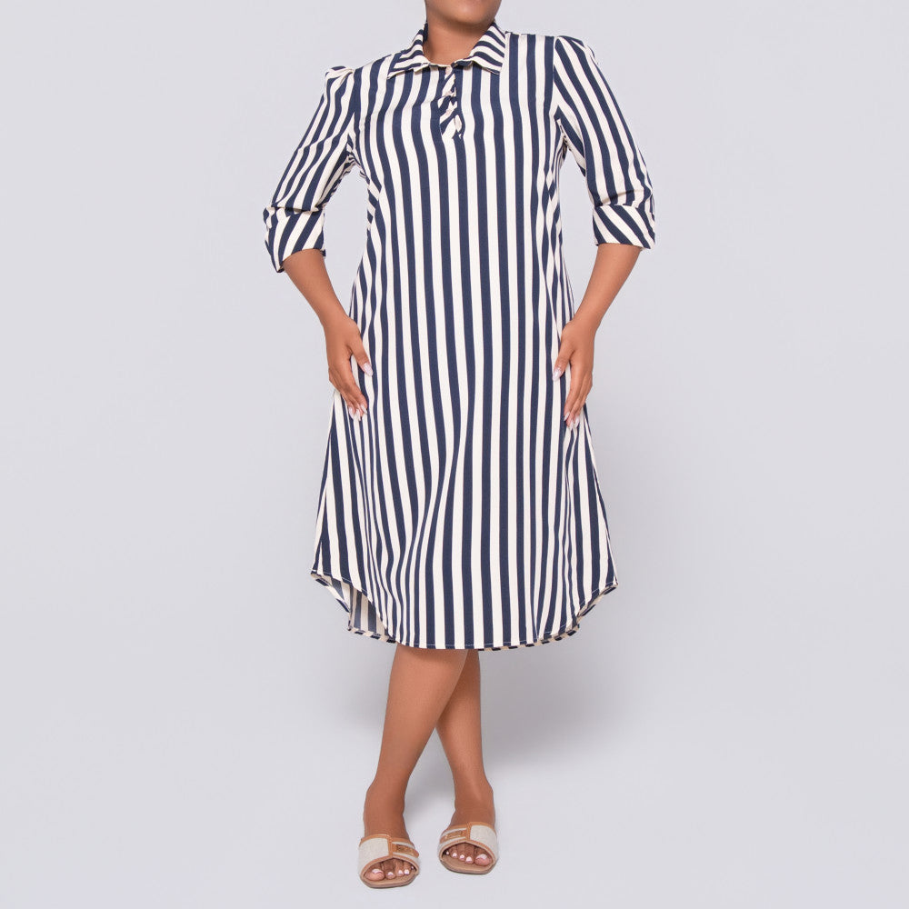 Plus Size Striped Tunic