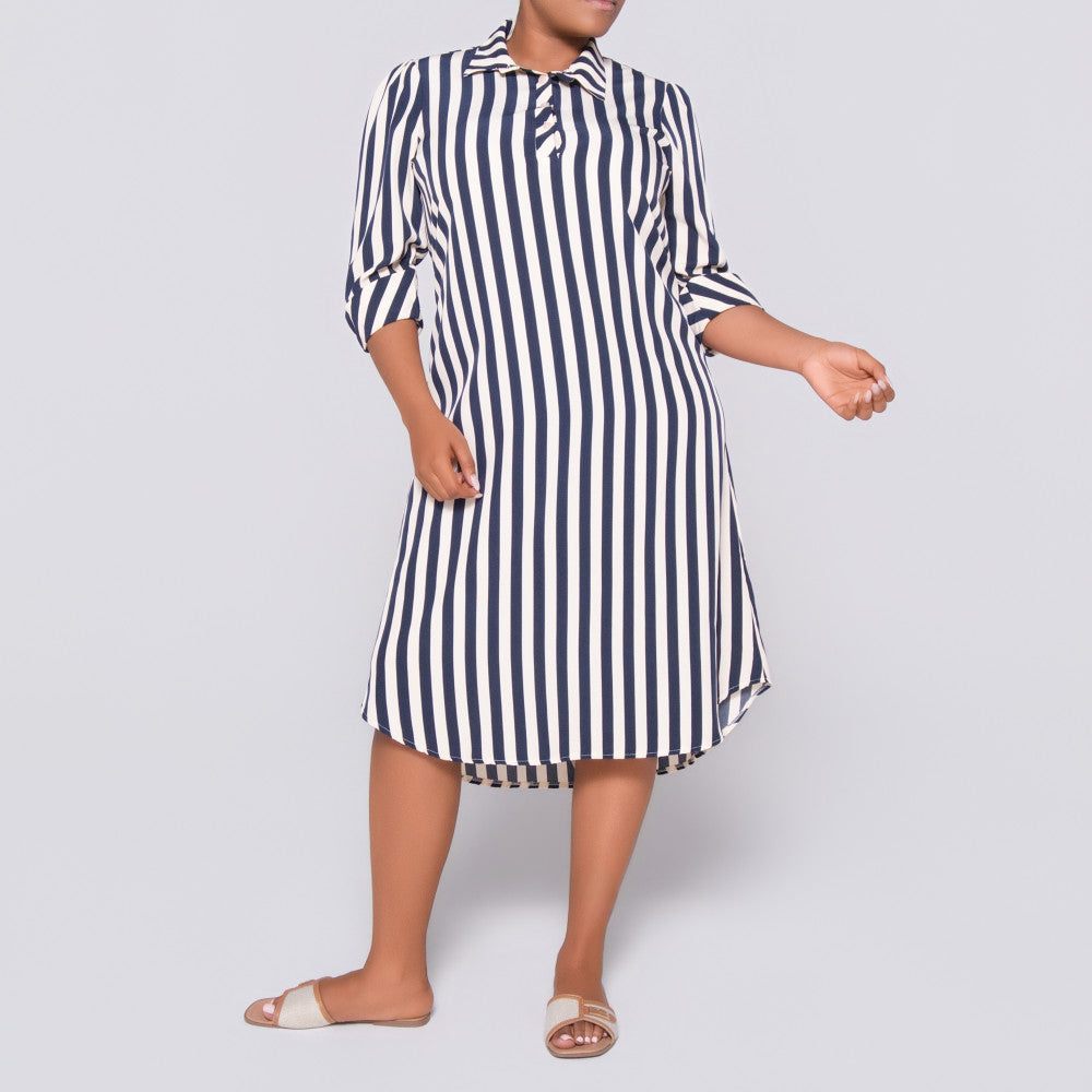 Plus Size Striped Tunic