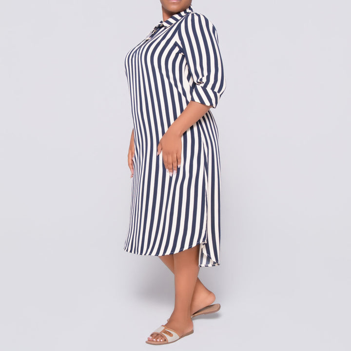 Plus Size Striped Tunic