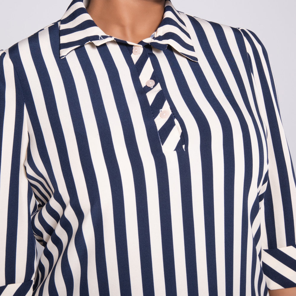 Plus Size Striped Tunic